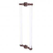 Allied Brass CV-406T-18BB-CA - Clearview Collection 18 Inch Back to Back Shower Door Pull with Twisted Accents