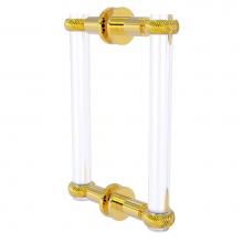 Allied Brass CV-406T-8BB-PB - Clearview Collection 8 Inch Back to Back Shower Door Pull with Twisted Accents