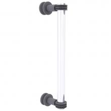 Allied Brass CV-407D-12SM-GYM - Clearview Collection 12 Inch Single Side Shower Door Pull with Dotted Accents