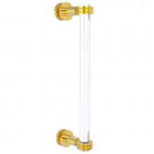 Allied Brass CV-407D-12SM-PB - Clearview Collection 12 Inch Single Side Shower Door Pull with Dotted Accents