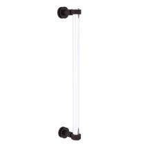 Allied Brass CV-407G-18SM-ABZ - Clearview Collection 18 Inch Single Side Shower Door Pull with Groovy Accents
