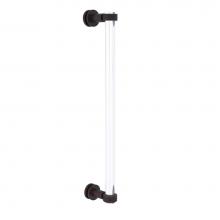 Allied Brass CV-407G-18SM-VB - Clearview Collection 18 Inch Single Side Shower Door Pull with Groovy Accents