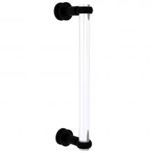 Allied Brass CV-407T-12SM-BKM - Clearview Collection 12 Inch Single Side Shower Door Pull with Twisted Accents