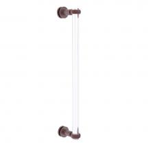 Allied Brass CV-407T-18SM-CA - Clearview Collection 18 Inch Single Side Shower Door Pull with Twisted Accents