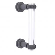 Allied Brass CV-407T-8SM-GYM - Clearview Collection 8 Inch Single Side Shower Door Pull with Twisted Accents
