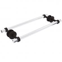 Allied Brass CV-41-BB-18-ORB - Clearview Collection 18 Inch Back to Back Shower Door Towel Bar