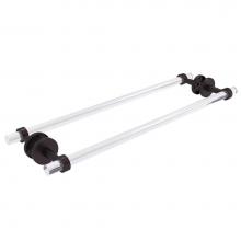 Allied Brass CV-41-BB-24-ABZ - Clearview Collection 24 Inch Back to Back Shower Door Towel Bar
