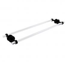 Allied Brass CV-41-BB-30-BKM - Clearview Collection 30 Inch Back to Back Shower Door Towel Bar