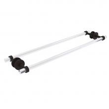 Allied Brass CV-41-BB-30-ORB - Clearview Collection 30 Inch Back to Back Shower Door Towel Bar