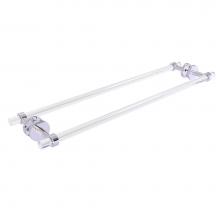 Allied Brass CV-41-BB-30-PC - Clearview Collection 30 Inch Back to Back Shower Door Towel Bar