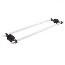 Allied Brass CV-41-BB-30-VB - Clearview Collection 30 Inch Back to Back Shower Door Towel Bar