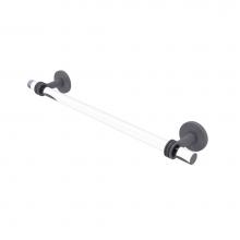 Allied Brass CV-41D-30-GYM - Clearview Collection 30 Inch Towel Bar with Dotted Accents
