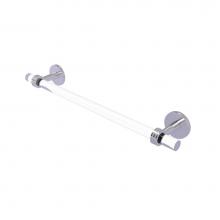 Allied Brass CV-41D-30-SCH - Clearview Collection 30 Inch Towel Bar with Dotted Accents