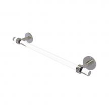 Allied Brass CV-41D-30-SN - Clearview Collection 30 Inch Towel Bar with Dotted Accents