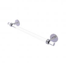 Allied Brass CV-41D-36-PC - Clearview Collection 36 Inch Towel Bar with Dotted Accents