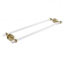 Allied Brass CV-41D-BB-30-UNL - Clearview Collection 30 Inch Back to Back Shower Door Towel Bar with Dotted Accents