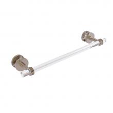 Allied Brass CV-41D-SM-18-PEW - Clearview Collection 18 Inch Shower Door Towel Bar with Dotted Accents