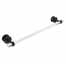 Allied Brass CV-41D-SM-24-ABZ - Clearview Collection 24 Inch Shower Door Towel Bar with Dotted Accents