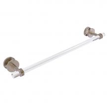 Allied Brass CV-41D-SM-24-PEW - Clearview Collection 24 Inch Shower Door Towel Bar with Dotted Accents