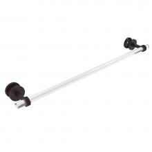 Allied Brass CV-41D-SM-30-VB - Clearview Collection 30 Inch Shower Door Towel Bar with Dotted Accents