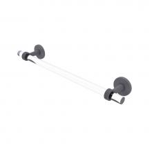 Allied Brass CV-41G-24-GYM - Clearview Collection 24 Inch Towel Bar with Groovy Accents