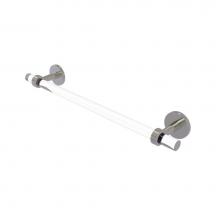 Allied Brass CV-41G-36-SN - Clearview Collection 36 Inch Towel Bar with Groovy Accents