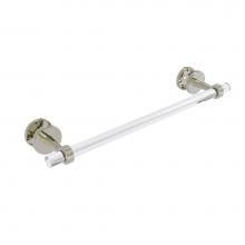 Allied Brass CV-41G-SM-18-PNI - Clearview Collection 18 Inch Shower Door Towel Bar with Groovy Accents