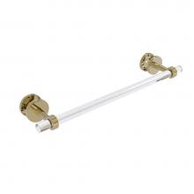 Allied Brass CV-41G-SM-18-UNL - Clearview Collection 18 Inch Shower Door Towel Bar with Groovy Accents