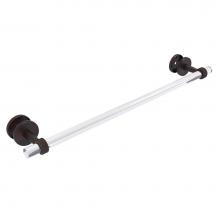 Allied Brass CV-41G-SM-24-VB - Clearview Collection 24 Inch Shower Door Towel Bar with Groovy Accents
