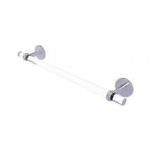 Allied Brass CV-41T-24-SCH - Clearview Collection 24 Inch Towel Bar with Twisted Accents