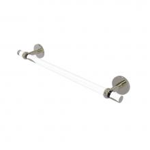 Allied Brass CV-41T-30-PNI - Clearview Collection 30 Inch Towel Bar with Twisted Accents