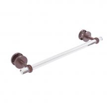 Allied Brass CV-41T-SM-18-CA - Clearview Collection 18 Inch Shower Door Towel Bar with Twisted Accents