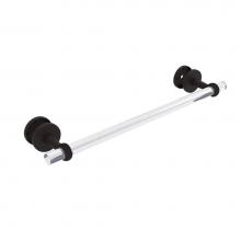 Allied Brass CV-41T-SM-18-ORB - Clearview Collection 18 Inch Shower Door Towel Bar with Twisted Accents