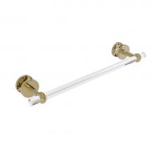 Allied Brass CV-41T-SM-18-UNL - Clearview Collection 18 Inch Shower Door Towel Bar with Twisted Accents