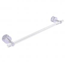 Allied Brass CV-41T-SM-24-SCH - Clearview Collection 24 Inch Shower Door Towel Bar with Twisted Accents