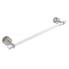 Allied Brass CV-41T-SM-24-SN - Clearview Collection 24 Inch Shower Door Towel Bar with Twisted Accents