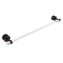 Allied Brass CV-41T-SM-30-ABZ - Clearview Collection 30 Inch Shower Door Towel Bar with Twisted Accents