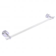 Allied Brass CV-41T-SM-30-PC - Clearview Collection 30 Inch Shower Door Towel Bar with Twisted Accents