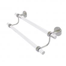 Allied Brass CV-72-18-SN - Clearview Collection 18 Inch Double Towel Bar