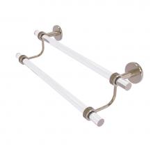 Allied Brass CV-72D-18-PEW - Clearview Collection 18 Inch Double Towel Bar with Dotted Accents