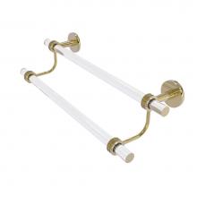Allied Brass CV-72D-18-UNL - Clearview Collection 18 Inch Double Towel Bar with Dotted Accents