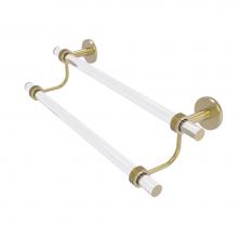 Allied Brass CV-72D-36-SBR - Clearview Collection 36 Inch Double Towel Bar with Dotted Accents