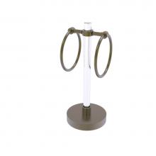 Allied Brass CV-GTRS-10-ABR - Clearview Collection Vanity Top Guest Towel Ring