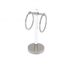 Allied Brass CV-GTRS-10-SN - Clearview Collection Vanity Top Guest Towel Ring