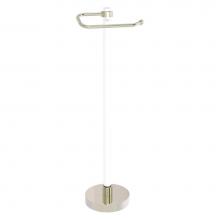Allied Brass CVTS-25-PNI - Clearview Collection Euro Style Free Standing Toilet Paper Holder - Polished Nickel