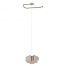 Allied Brass CVTS-25G-PEW - Clearview Collection Euro Style Free Standing Toilet Paper Holder with Grooved Accents - Antique P