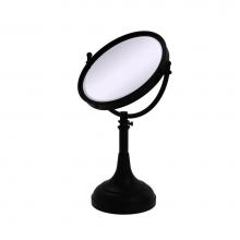 Allied Brass DM-1/3X-BKM - Height Adjustable 8 Inch Vanity Top Make-Up Mirror 3X Magnification