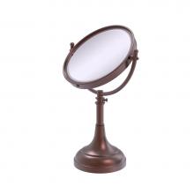 Allied Brass DM-1/4X-CA - Height Adjustable 8 Inch Vanity Top Make-Up Mirror 4X Magnification