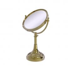 Allied Brass DM-1/4X-UNL - Height Adjustable 8 Inch Vanity Top Make-Up Mirror 4X Magnification