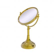 Allied Brass DM-1/5X-PB - Height Adjustable 8 Inch Vanity Top Make-Up Mirror 5X Magnification